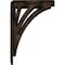 Ekena Millwork Nevio Wrought Iron Bracket, (Triple center brace), Antiqued Bronze 2"W x 5 1/2"D x 8"H BKTM02X05X08TNEABZ - alternate 2